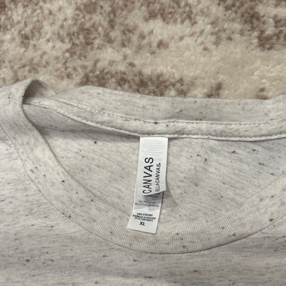 Bella Canvas Christmas Tee on oatmeal - Picture 3 of 4